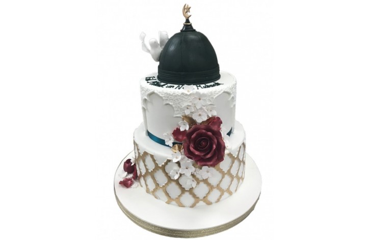 Tiered Floral Eid Cake